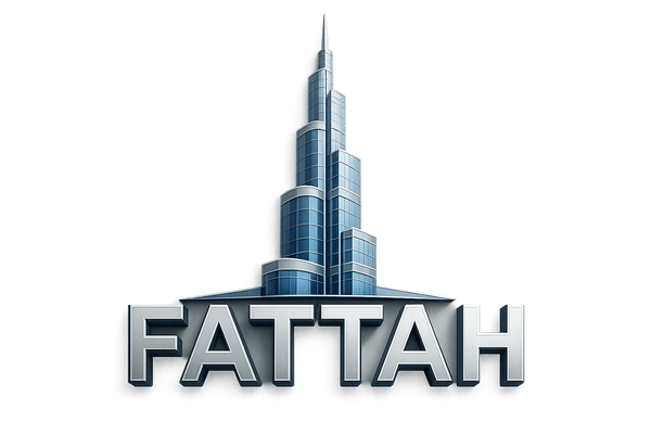 FATTAH Logo - Burj Khalifa Style